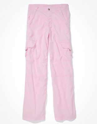 Disintegration Cargo Pants in Soft PInk