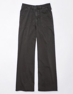 Женские джинсы American Eagle AE Dreamy Drape Stretch Super High-Waisted Baggy Wide-Leg Pant — фото 3