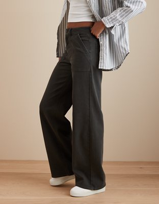 Женские джинсы American Eagle AE Dreamy Drape Stretch Super High-Waisted Baggy Wide-Leg Pant — фото 2