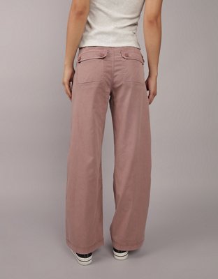 AE Dreamy Drape High-Waisted Baggy Wide-Leg Convertible Pant