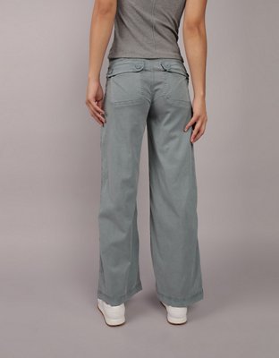 AE Dreamy Drape High-Waisted Baggy Wide-Leg Convertible Pant