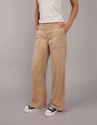 AE Dreamy Drape High-Waisted Baggy Wide-Leg Convertible Pant