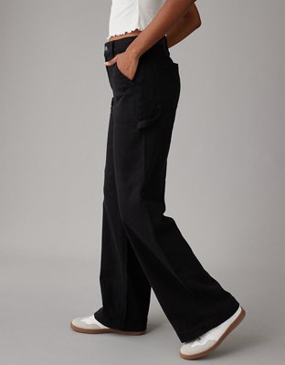 AE Dreamy Drape Woven Super High-Waisted Baggy Wide-Leg Pant