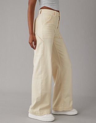 AE Dreamy Drape Woven Super High-Waisted Baggy Wide-Leg Pant