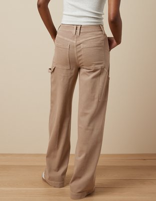 Женские брюки American Eagle AE Dreamy Drape Woven Super High-Waisted Baggy Wide-Leg Pant — фото 2