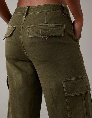 AE Dreamy Drape Stretch Cargo Super High-Waisted Baggy Wide-Leg Pant