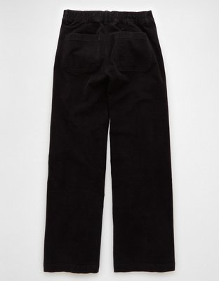 AE Stretch Corduroy Low-Rise Baggy Wide-Leg Pant