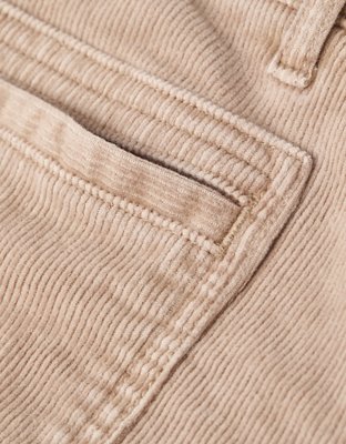 AE Stretch Corduroy Low-Rise Baggy Wide-Leg Pant