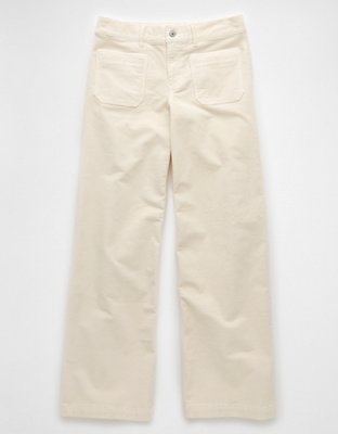 AE Stretch Corduroy Low-Rise Baggy Wide-Leg Pant