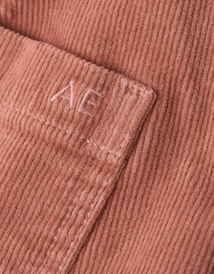 AE Stretch Corduroy Low-Rise Baggy Wide-Leg Pant