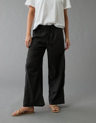 deres デレス Sophia drape pants Black 1 Linen Soft Drape Pant - Black | James Perse Los Angeles