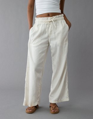 AE Dreamy Drape Linen-Blend Pull-On Pant | AE