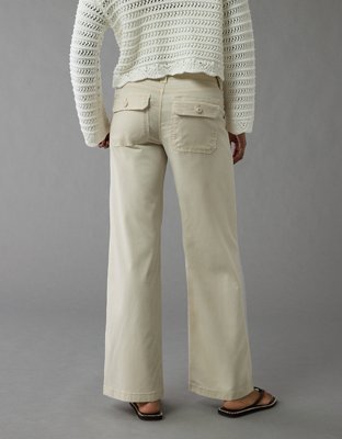 AE Stretch Low-Rise Baggy Wide-Leg Pant