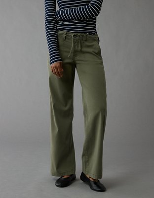 AE Stretch Low-Rise Baggy Wide-Leg Pant
