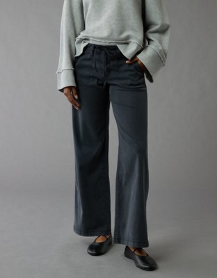 AE Stretch Low-Rise Baggy Wide-Leg Pant
