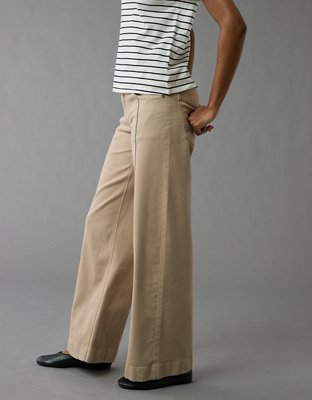 AE Dreamy Drape Stretch Low-Rise Baggy Wide-Leg Pant