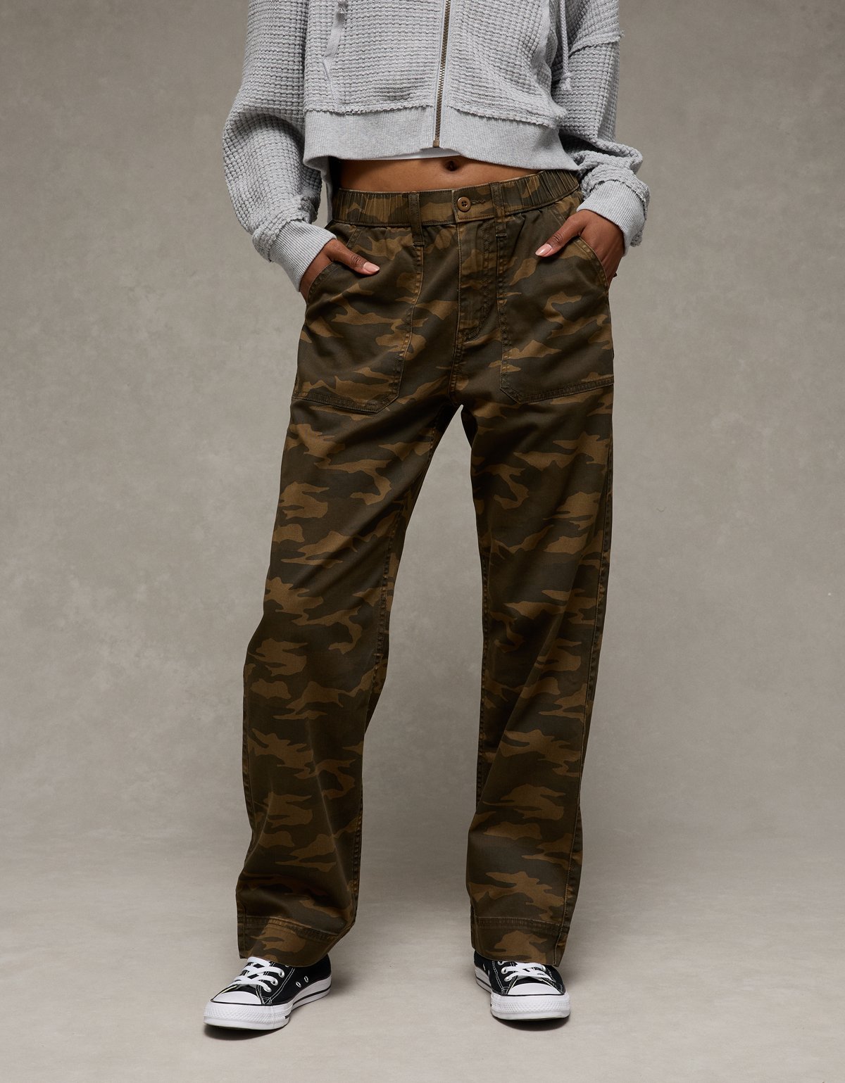 AE Stretch Low-Rise Baggy Utility Pant - image 2