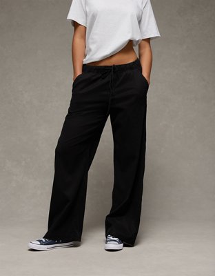 AE Mid-Rise Wide-Leg Pull-On Pant