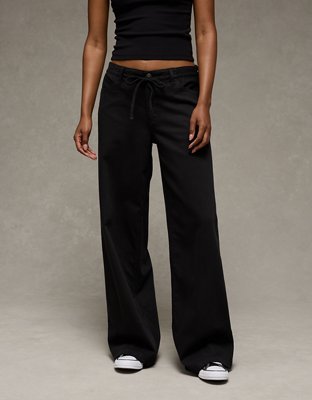 AE Dreamy Drape Stretch Low-Rise Ultra Wide-Leg Pant