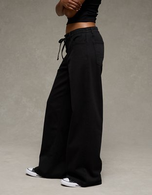 AE Dreamy Drape Stretch Low-Rise Ultra Wide-Leg Pant