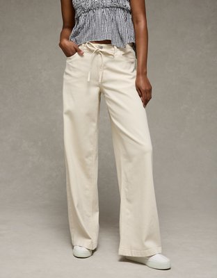 AE Dreamy Drape Stretch Low-Rise Ultra Wide-Leg Pant
