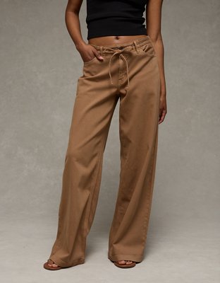 AE Dreamy Drape Stretch Low-Rise Ultra Wide-Leg Pant