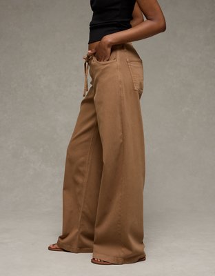 AE Dreamy Drape Stretch Low-Rise Ultra Wide-Leg Pant