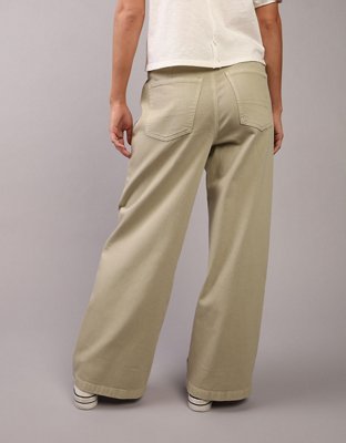 AE Dreamy Drape Stretch Low-Rise Ultra Wide-Leg Pant