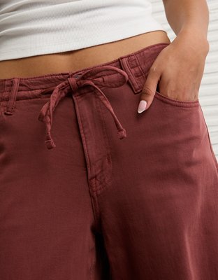 AE Dreamy Drape Stretch Low-Rise Ultra Wide-Leg Pant