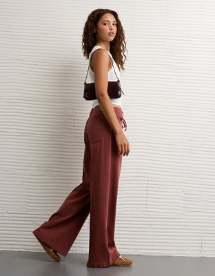 AE Dreamy Drape Stretch Low-Rise Ultra Wide-Leg Pant