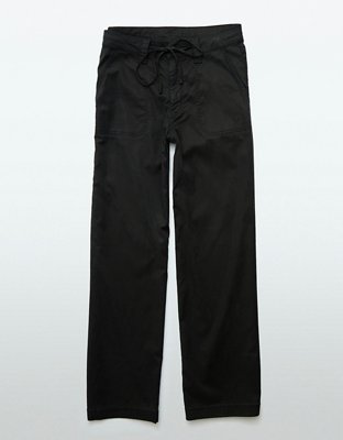 AE Stretch Super High-Waisted Baggy Wide-Leg Pant con un drapeado de ensueño