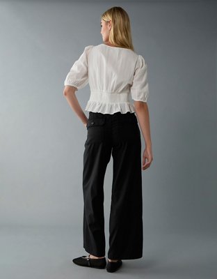 AE Dreamy Drape Stretch Super High-Waisted Baggy Wide-Leg Pant