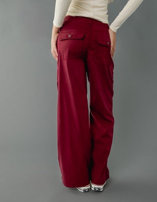 AE Dreamy Drape Stretch Super High-Waisted Baggy Wide-Leg Pant