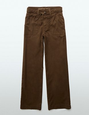 AE Dreamy Drape Stretch Super High-Waisted Baggy Wide-Leg Pant