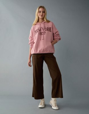 AE Dreamy Drape Stretch Super High-Waisted Baggy Wide-Leg Pant