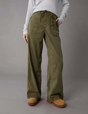 AE Dreamy Drape Stretch Super High-Waisted Baggy Wide-Leg Pant