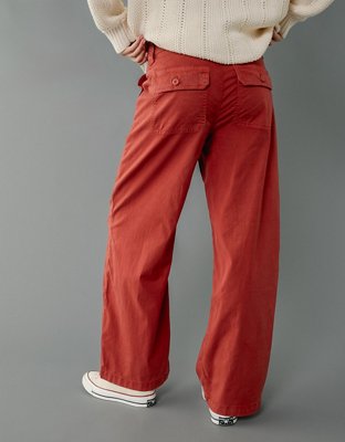 AE Dreamy Drape Stretch Super High-Waisted Baggy Wide-Leg Pant