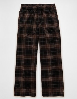 AE Plaid Pull-On Wide Leg Pant