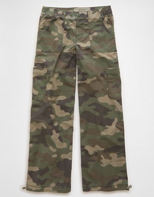 AE Camo Mid-Rise Wide-Leg Pant