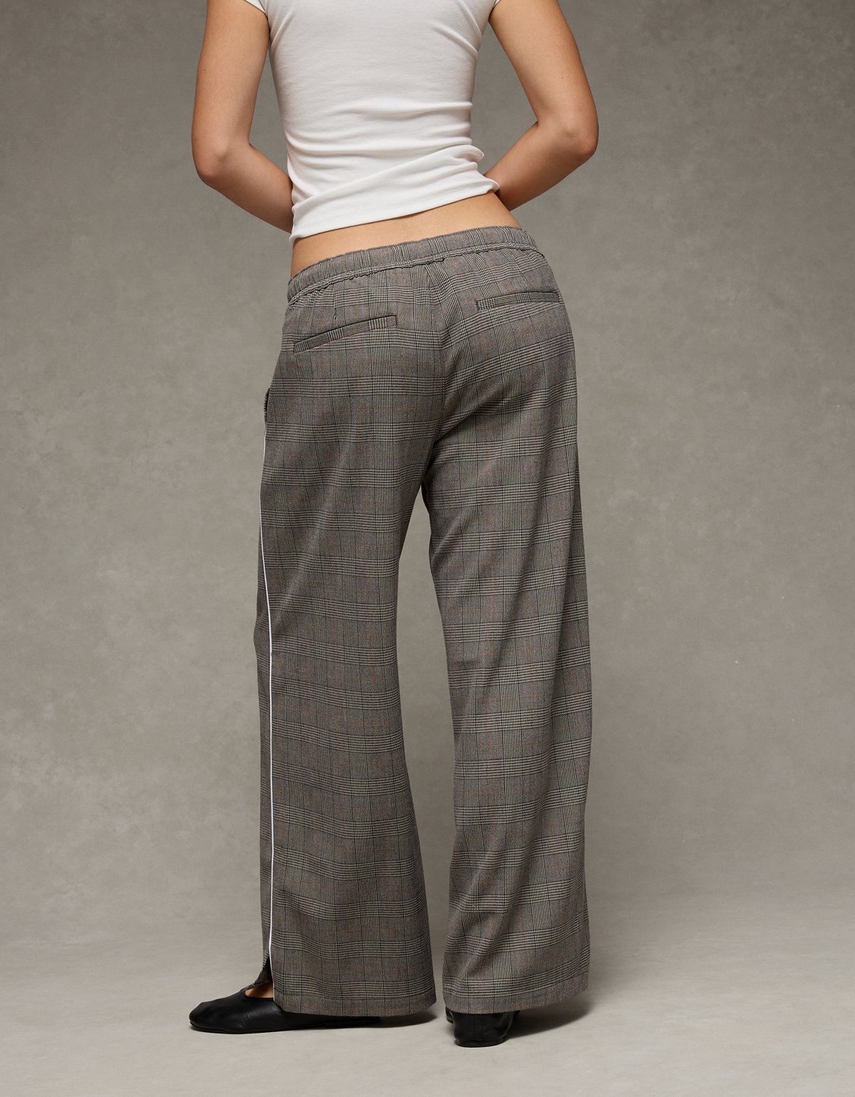 AE Stretch Low Rise Wide-Leg Track Pant - image 2