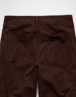 AE Stretch Super High-Waisted Wide-Leg Cargo Pant
