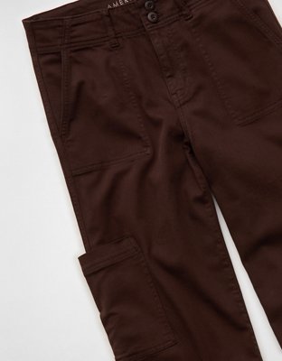 AE Stretch Super High-Waisted Wide-Leg Cargo Pant