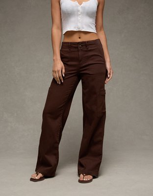 AE Stretch Super High-Waisted Wide-Leg Cargo Pant — Relic by American Eagle