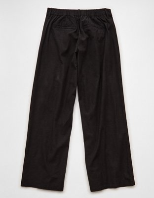 AE Low-Rise Linen-Blend Trouser