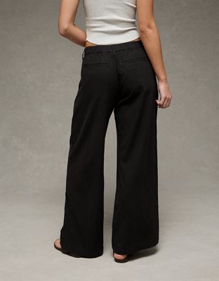AE High-Waisted Linen-Blend Trouser