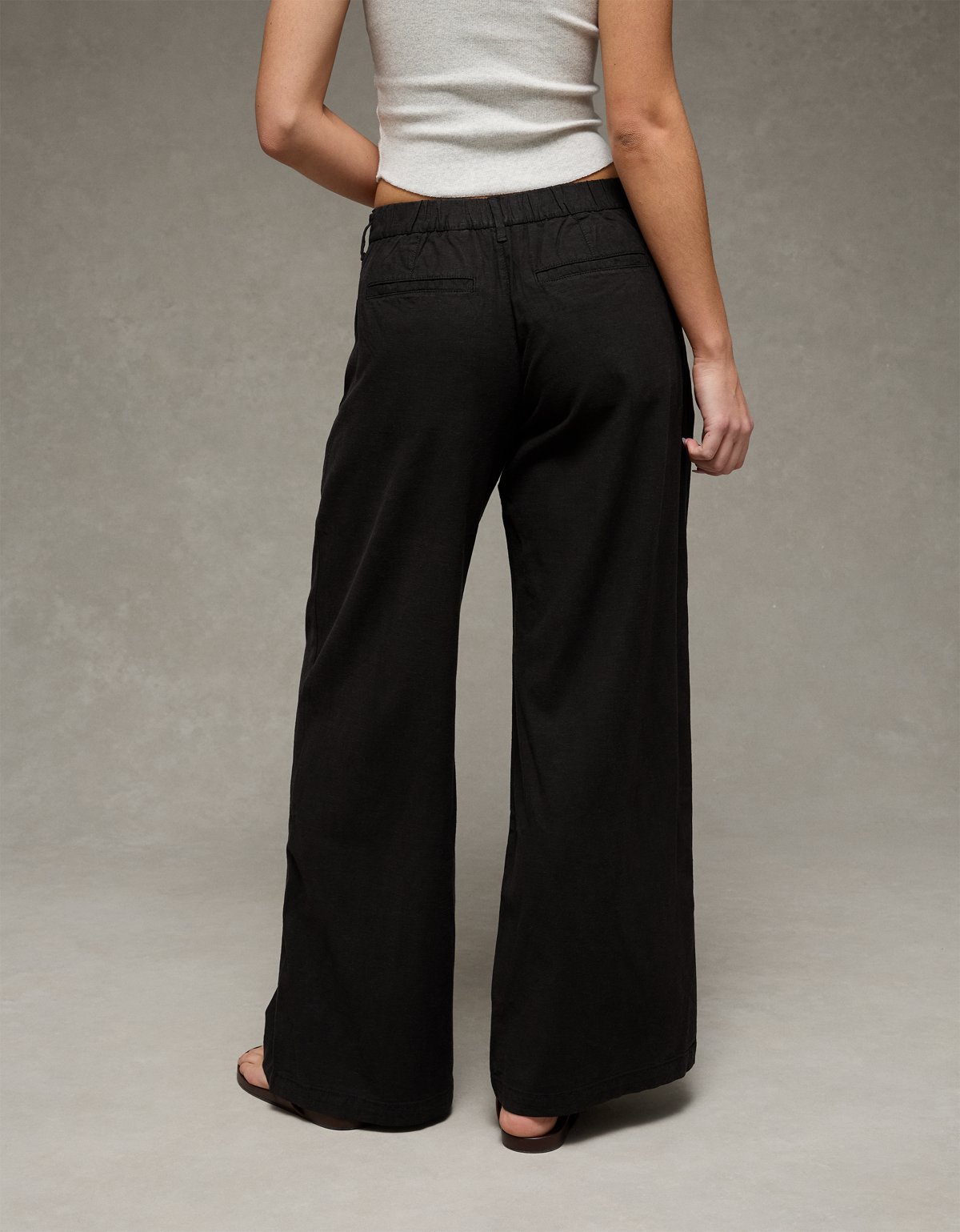 AE Low-Rise Linen-Blend Trouser - image 2