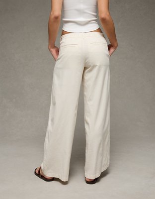 AE High-Waisted Linen-Blend Trouser