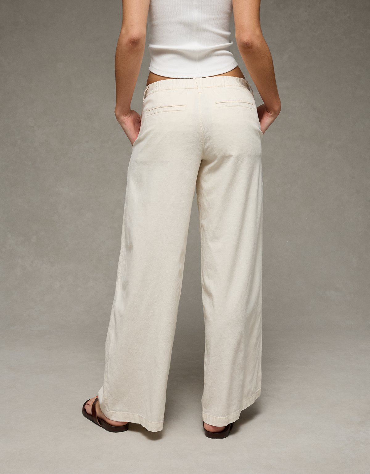 AE Low-Rise Linen-Blend Trouser - image 2