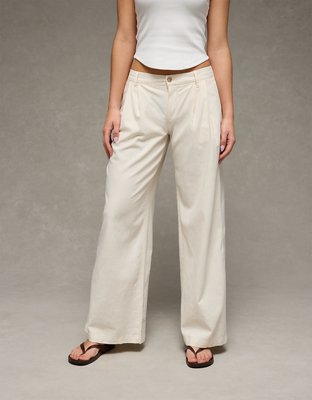 AE High-Waisted Linen-Blend Trouser