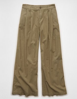 AE High-Waisted Linen-Blend Trouser